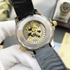 Relojes de pulsera Moda de lujo Deportes Mecánico automático para hombres a través del reloj inferior 42 mm 316 Cinturón de acero fino con estilo luminoso OMG.