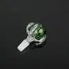 Bunte 14 mm männliche Schüsselstücke aus massivem Glas, Raucherzubehör für Glaswasserpfeifen, Shisha-Zubehör