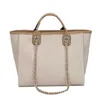 Big 2023 Autumn and Winter New Chain Women's Tote Fashion High Capacity Canvas Bag Model 2765