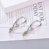 Bijoux Boucle d'oreille Designers Stud Dy Boucles d'oreilles Sliver Double Porter Twisted Thread Silver Aiguille Boucles d'oreilles Femmes Mode Polyvalent Platine Plaqué TGX7