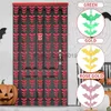 مادة خلفية 1x2m Happy Halloween Backdrop Fringe Bat Curtain Banting Banner Party Garland Decoration Party Supplies YQ231003
