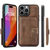 Capa de telefone magnética retro 2 em 1 para iPhone 15 14 13 12 Pro Max Samsung Galaxy S23 Ultra A13 5G A14 Google Pixel Fold 8 8Pro 7 7Pro 7A 6 6Pro 6A Retro Business Wallet Back Cover