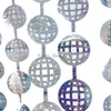 Background Material Disco Ball Foil Curtain Laser Silver Disco Bachelorette Party Backdrop Curtain Disco Ball Wall Curtain for 70S Birthday Wedding YQ231003