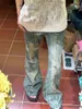 Jeans da donna Y2K Retro Donna Coreano Casual Streetwear Pantaloni cargo oversize Gamba larga Rivetti Borchiati Pantaloni svasati in denim Grunge Vestiti