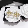 23ss designer earrings for women Dangle Chandelier Jewelry Fan-shaped pearl tassel chain earring Including brand box Wedding Gift