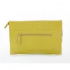 Sacos de noite mulheres envelope embreagem amarelo crocodilo padrão feminino couro genuíno ombro crossbody bolsas a1210