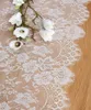 テーブルランナー1ピースクラシックホワイトレース30 "x120"結婚式のためのヴィンテージ刺繍ランナーオーバーレイ