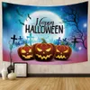 Tło materiał domowy Tobestry czarownica dynia Halloween dekoracja gobelinowa salon sypialnia dekoracje ścienne tło tła tkanina yq231003