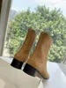 Tabi skor split tå stövlar designer mm6 kvinnor boot mode högkvalitativ läder mocka tabi stövlar storlek 35-41
