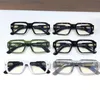 새로운 패션 디자인 레트로 스퀘어 광학 안경 8232 아세테이트 판자 프레임 클래식 모양 단순한 스타일 투명 안경 투명 렌즈 안경