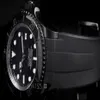 Montres de marque de luxe de haute qualité 116660 en acier inoxydable Sea-Dweller PVD Mouvement automatique mécanique montre pour homme bracelet en caoutchouc Wat2408