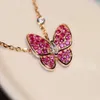 15mm Fashion Classic 4/ Four-Leaf Clover Necklace Pendant pläterad med 18K-pärlemorflickans alla hjärtans engagemangsmycken-Gift Luck Necklace