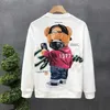 Men's Hoodies Sweatshirts Autumn Men's Cotton Sweatshirt Japan Mens Cool Bear Long Sleeve Top High Quality White T Shirt O-neck Tee Shirt Men Clothing NewL231003