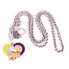 Pendant Necklaces Selling Alloy Heart-shaped Super Sport Charms Team Mixed Design American Football Wheat Chain Necklace