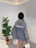 Women's Hoodies Sweatshirts 2023 women denim jackets slim style down parkas for lady with letter button budge coat jeans fashion hoodie denims long sleeves sl