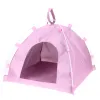 犬のケージ犬小屋犬小屋防水オックスフォード犬猫テントソフト快適な折り畳みベッドポータブルかわいいネストペット