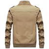 Jaquetas masculinas jaqueta de algodão lavado multi-bolso 3d roupas militares jaqueta masculino primavera outono gola 6xl