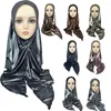 Ethnic Clothing Head Cover Saree Women Wrap Crystal Soft Breathable Versatile Casual Patchwork Hijabs For Woman Khimar Kaftan Niqab