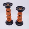 Halloween Pumpkin Candle Holder för öppen spis Halloween Decor, 9 5 tum hög Polyresin Halloween Candlesticks Holder för Halloween Decoratio