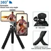 Cep telefonu Tripod Esnek Sünger Tablet Stand Tutucu Klipli ve Kablosuz Uzaktan Akıllı Telefon Vlog Seyahat Canlı Küçük Dijital Kamera Kaydedici Çekim