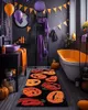 Herfst Halloween Badkamer Tapijten Runner Pompoenen Lange Badmat voor Herfst Oogst Thanksgiving Home Decor, Zacht Luxe Pluche Antislip Tapijt voor