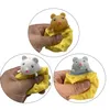 Fidgety Toy Funny Squeeze Squirrel Cup Tree Retractor Head Decompress Finger Pinch