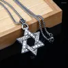 Kettingen VIVILADY Hip Hop Retro 316 Titanium Staal Voorkomen Allergie Hollow Out Star Hanger Ketting Choker Voor Mannen Sieraden drop