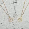 Pendant Necklaces Wholesale Wave Necklace Stainless Steel Ocean Vibes Minimalist Jewelry As Beach Girl Gift 10pcs/lot