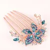 Hair Clips Accessory Headwear Inlaid Rhinestone Flower Comb Hairpin Elegant Women