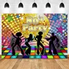 Background Material Back To 80's 90's Photography Backdrop Hip Hop Disco Music Ball Stage Adult Birthday Party Photographic Background Photo Studio YQ231003