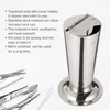 Storage Bottles Tweezers Tube Jar Stainless Steel Tank Holder Vessel Cone Type