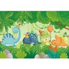 Matériel de fond Yeele dessin animé bébé dinosaure anniversaire Jungle Portrait fête décor photographie toile de fond arrière-plans photographiques pour Studio Photo YQ231003