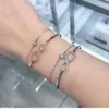 Bracciale Swarovski Designer Luxury Fashion Donna S925 Original Eternal Love Limited Otto caratteri Bracciale a doppio strato Romantico piccolo profumo di vento