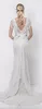 Boho Lace Sheath Wedding Dresses Mermaid Lihi Hod Lace Bridal Gowns Sequined V Neck Bohemian Beach Bridal Dresses Low Back Vestidos de Novia