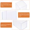 Candle Holders 3 Pcs Acrylic Fountain Storage Container Glass Cylinder Vase Desktop Small Clear Plastic Organizer Bins Transparent Pen