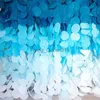 Background Material 5 String Banner Blue Paper Garland Happy Birthday Dessert Table Backdrop Streamer Baby Shower Party Background Anniversary YQ231003