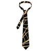 Nœuds papillons lignes modernes impression cravate arbre d'or classique cou élégant pour hommes mariage qualité collier imprimé cravate accessoires