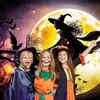 Bakgrundsmaterial Beenle Halloween Photography Backdrop Horror Night Moon Pumpkin Scary Cemetery Castle Bakgrund Family Party Phote Studio YQ231003