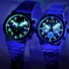 Montres-bracelets Relogio Masculino CARNIVAL Montres de sport mécaniques pour hommes Lumineux Diver Montre-bracelet automatique 2023 Montre