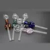 Wholesale Hand Smoking Pipes Medium-color Beautiful Girl Glass Oil Pot Great Pyrex Glass Oil Burner Pipe Thick Oil Rigs Cheapest