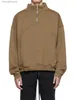 Sweats à capuche pour hommes Sweatshirts Vêtements de créateurs Sweat-shirts pour hommes Sweats à capuche H332 Rhude Automne-hiver Fermeture à glissière Col montant Panneau Pull Pull en peluche brodé