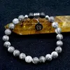 Strand 1pc mode designad conch 8mm runda pärlor levande träd charm elastisk armband för kvinnan man fest dagligen bär