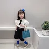 服セットカジュアルな夏の女の子ファッション子供の短袖のトップスパンツスーツ女の女の子の服を固体