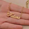 Hänge halsband bella typskylt halsband för kvinnor rostfritt stål smycken guld pläterad namn kedja femme mammas flickvän gåva