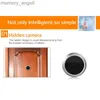 Doorbells Intelligent Visual Cat Eye New 3.5-inch 1080P WiFi Smart Doorbell Eye Peephole Camera 100 Degree Night Vision Peephole Outdoor YQ2301003