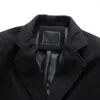 Vestes pour hommes Veste pour hommes Slim Manteau simple boutonnage Manteau chaud confortable pour vêtements d'hiver Streetwear