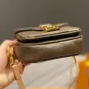 Torby na ramię wieczorne Mikro Metis Luksussuries Projektanci Kobiety Bag Classic Mini Flap Square PU Skórzane łańcuchy wytłaczane mono gramy nić crossbody555