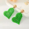 Dangle Earrings Creative Design Hollow Out Green Spray Paint Love Heart Drop for Women 2023ファッションパーティーイヤリングレディースジュエリーギフト