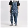 Jeans viola Pantaloni denim Jeans uomo Designer Pantaloni cargo blu lavati effetto consumato Pantaloni multi-tasche Pantaloni larghi casual Ameki Tuta da lavoro 974