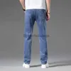 Men's Jeans 2023 Spring Summer New Classic Youthful Vitality Men's Fit Straight Thin Denim Jeans Lightweight Cotton Stretch TrousersL231003